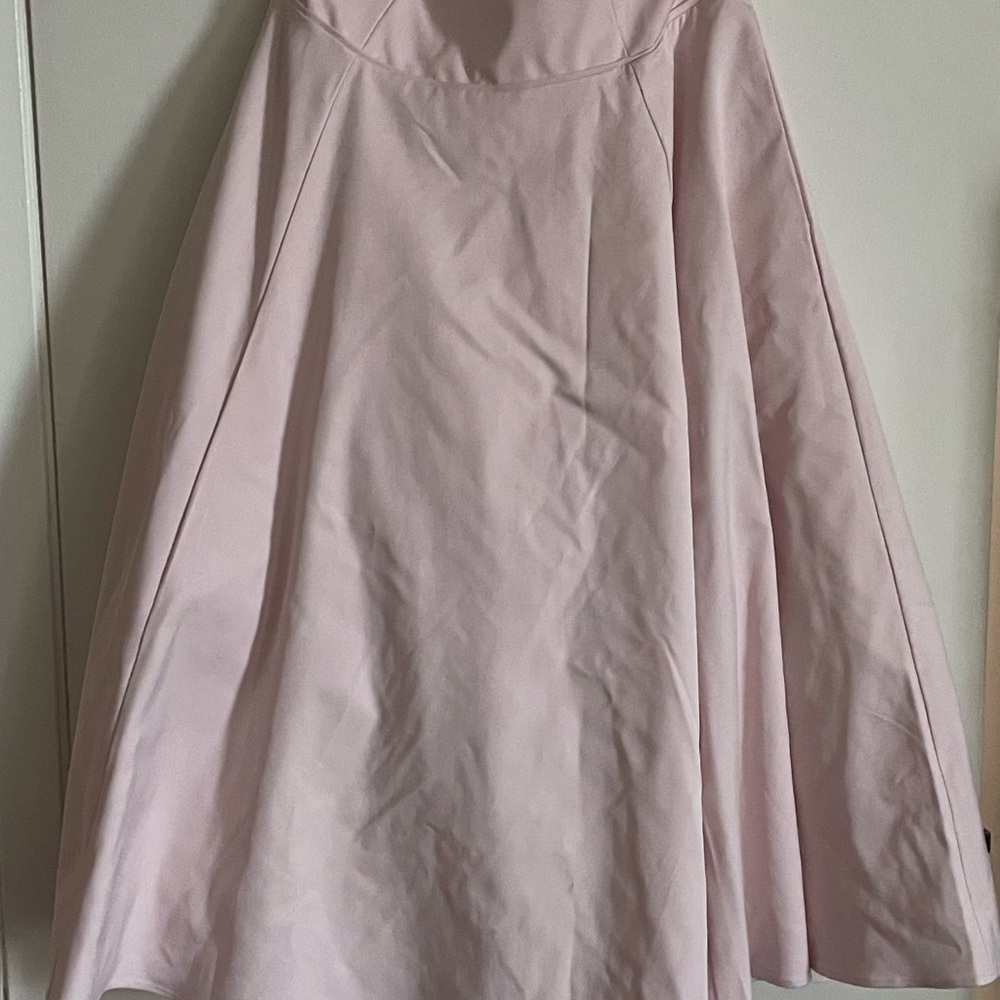 House of CB - Ballerina Pink A-line Midi Skirt - Picture 7 of 9